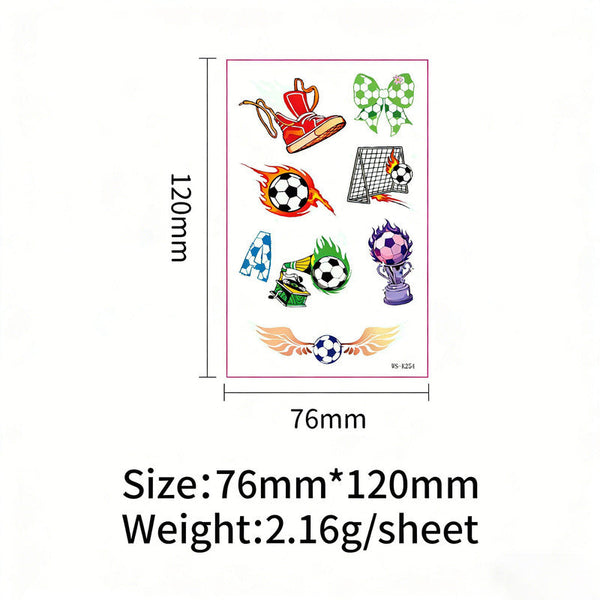 2026 World Cup Face Tattoos: Waterproof Sweatproof Temporary Stickers (10 Sheets) Press On Tattoos