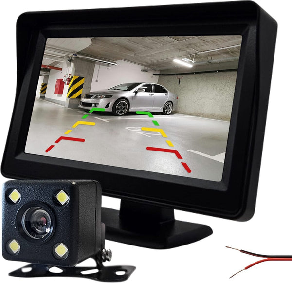 Procar Arc1 Hd Parking Backup Camera + 4.3 Inch Tft Lcd Monitor Black Rear View Monitors/Cams & Kits