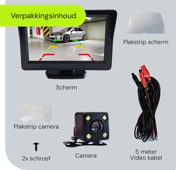 Procar Arc1 Hd Parking Backup Camera + 4.3 Inch Tft Lcd Monitor Black Rear View Monitors/Cams & Kits