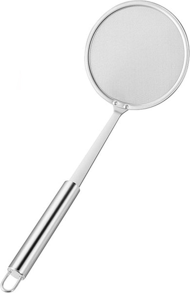 Set Of 2 Hanging Skimmers With Handle Kitchen Tool Silver 32 Cm Stainless Steel Other Kitchen Gadgets