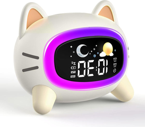 Moon Sun Sleep Trainer Clock For Kids Night Light & Sound Machine Alarm Clocks & Clock Radios