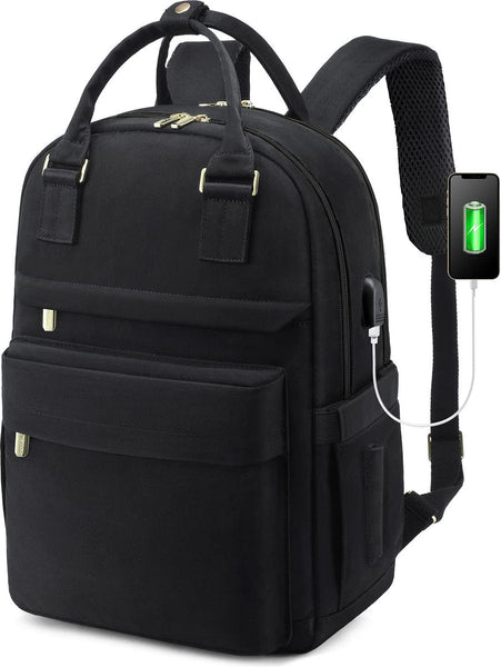 Backpack Ladies Girls Women Laptop Schoolbag Work Waterproof Usb Black Women Backpacks