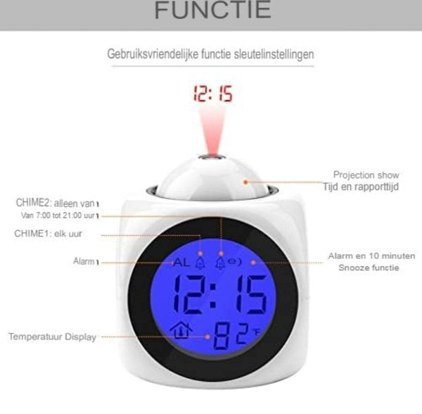 Clock Radio With Projection Digital Alarm Clocks & Clock Radios