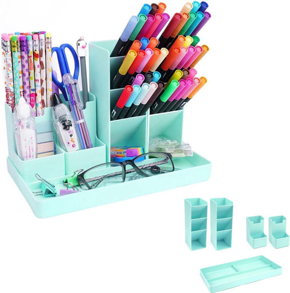 Diy Desktop Storage Pen Holder Organizer Green Pen Holders