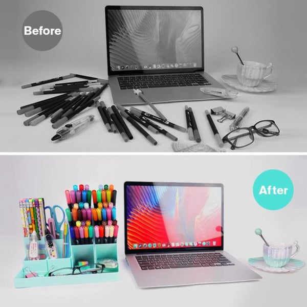 Diy Desktop Storage Pen Holder Organizer Green Pen Holders