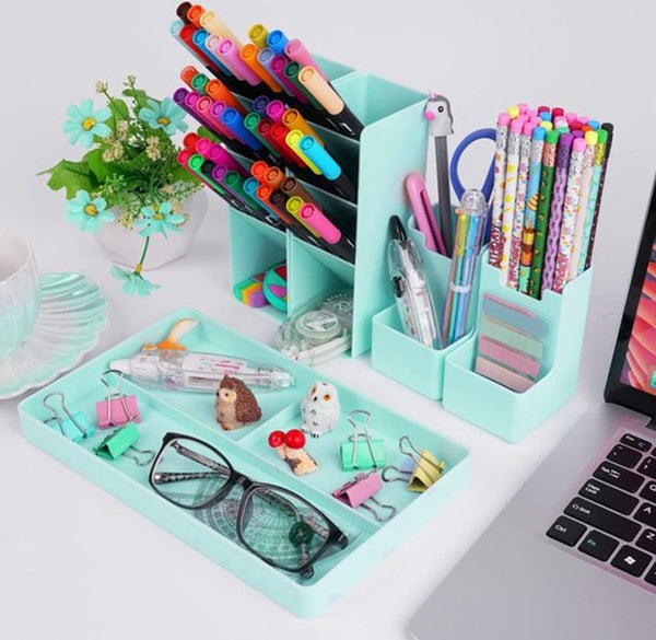 Diy Desktop Storage Pen Holder Organizer Green Pen Holders