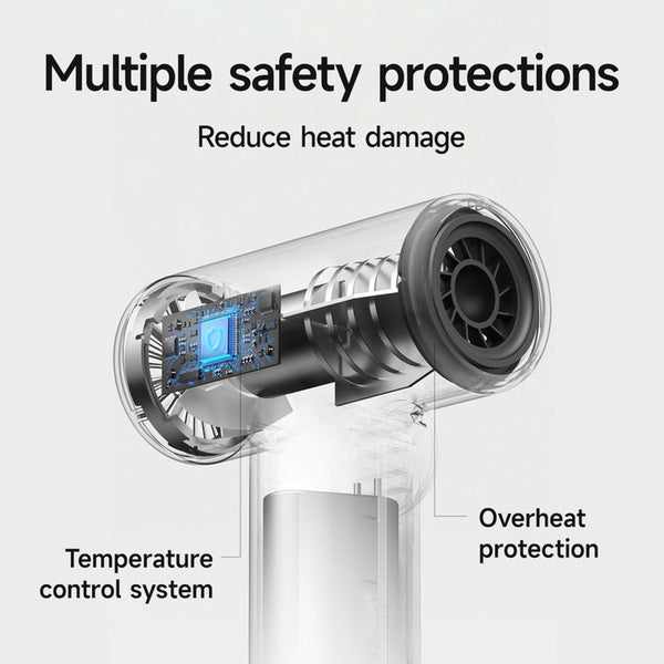 Rechargeable Cordless Hair Dryer 3 Speeds Temps Usb 200W Portable Hair Dryers