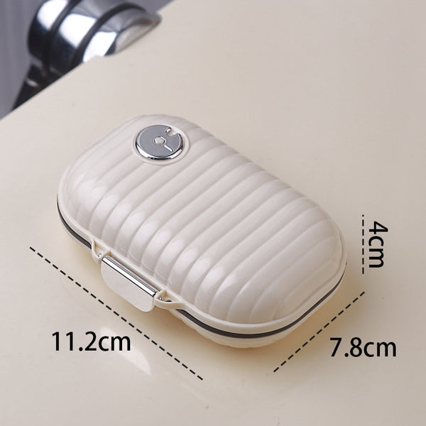 Medicine Box 7 Compartment Pill Organizer With Secure Closure Leakproof Portable Medication Dispenser For Travel Health And Home Groot Pill Boxes