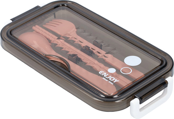 Pink Lunch Box With Soup Bowl Bento Adult Meal Boxes Children's Compartments Airtight And Leakproof Bpa Free Lunchboxes & Bags