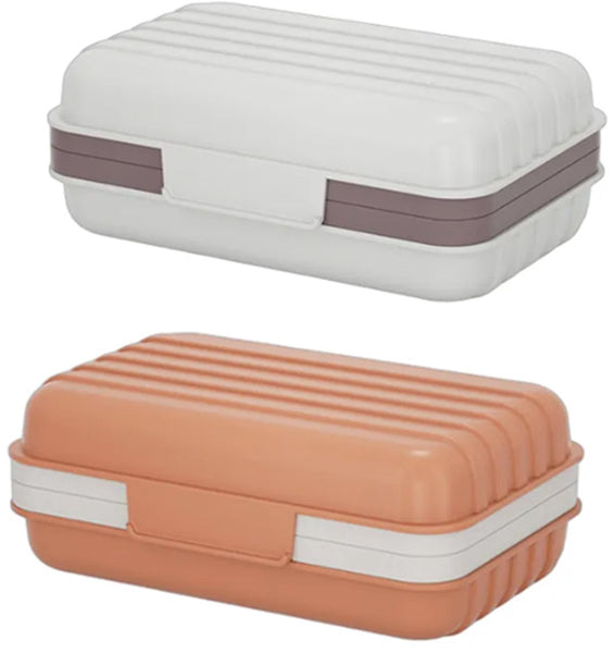 Set Of 2 Soap Dishes With Lids Travel & Bathroom Accessories Soap Dishes & Dispensers