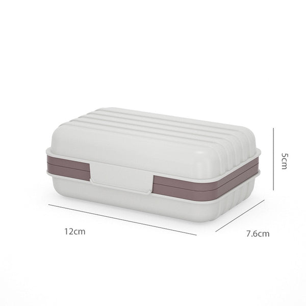 Set Of 2 Soap Dishes With Lids Travel & Bathroom Accessories Soap Dishes & Dispensers