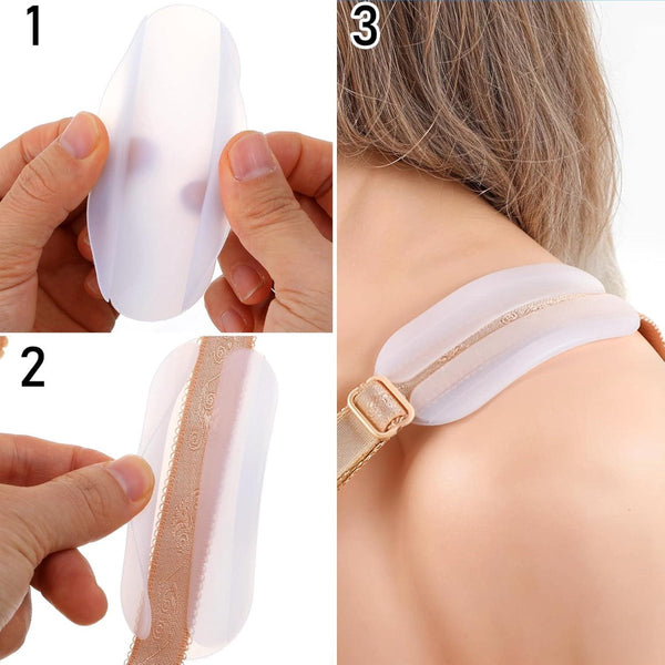 6 Pack Silicone Bra Strap Pads Non Slip Shockproof Shoulder Comfort Bra Accessories