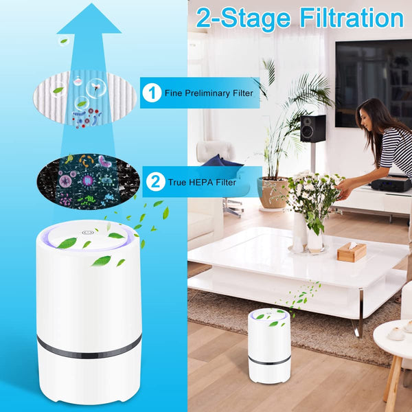 Air Purifier For Living Room Bedroom Office And Baby's Quality Indicator Effective Against Dust Mites Hay Fever Allergies Purifiers Air Purifiers