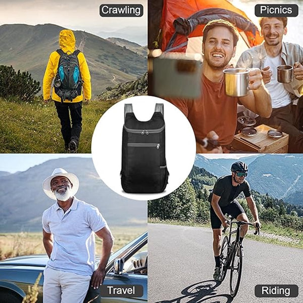 Ultralight Foldable Waterproof Backpack Black Backpacks