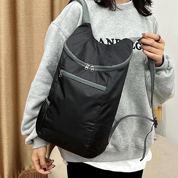 Ultralight Foldable Waterproof Backpack Black Backpacks