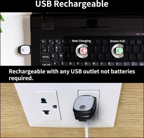 Usb Rechargeable Led Chest Lamp For Running & Outdoor Activities Safety & Reflective Gear