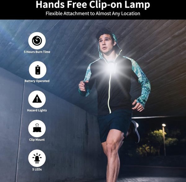 Usb Rechargeable Led Chest Lamp For Running & Outdoor Activities Safety & Reflective Gear