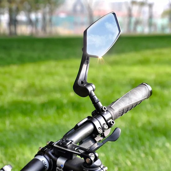 2 Piece Bicycle Rearview Mirror Large Folding For 20 24Mm Handlebars 360A Adjustable Hd Bike Bicycles And Mountain Bikes Mirrors