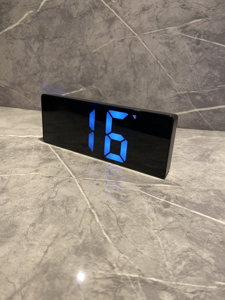 Klok Digital Deluxe Bedroom Sound Sensor Wekker Black Usb Battery Led Wit Alarm Clocks & Clock Radios