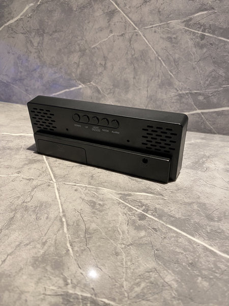 Klok Digital Deluxe Bedroom Sound Sensor Wekker Black Usb Battery Led Wit Alarm Clocks & Clock Radios