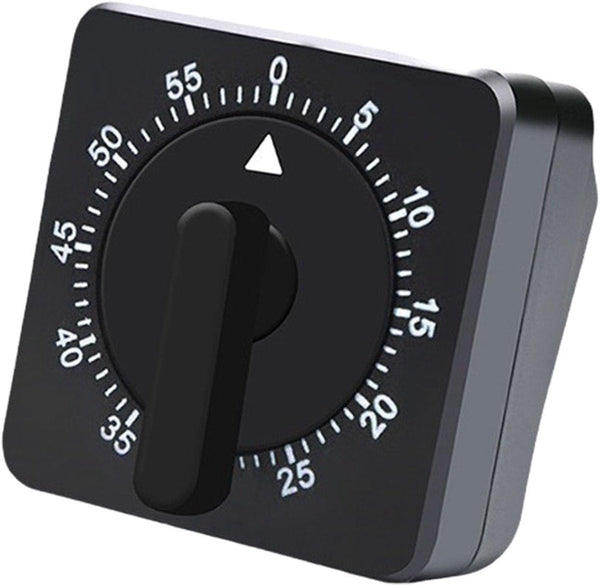 Kitchen Timer Analog Mechanical 60 Minutes Gadget Cooking Tool Suitable For Baking Pastry Eggs Black Timers