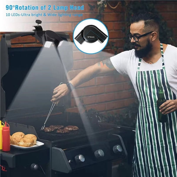 Grill Lighting Accessories Bright Double Lamp Cooking Circulation Barbecue Tools