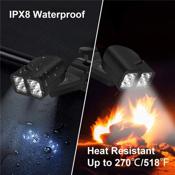 Grill Lighting Accessories Bright Double Lamp Cooking Circulation Barbecue Tools