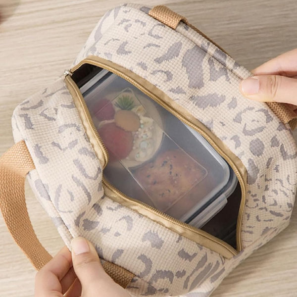 Children's Lunch Bag Reusable For Boys And Girls Mini Insulated 6L Small Picnic Work School Picnics Travel (Beige) Lunchboxes & Bags
