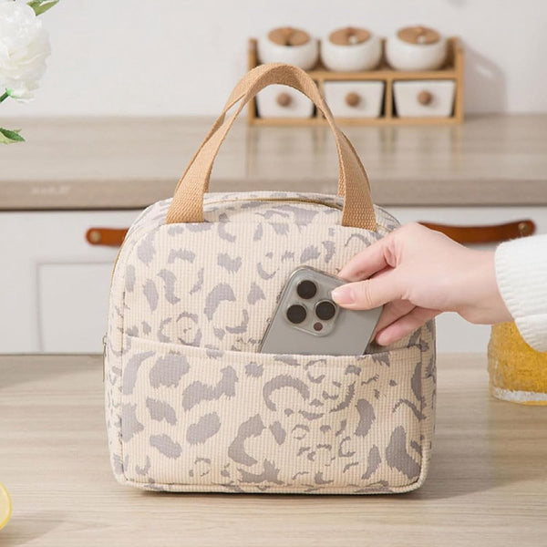 Children's Lunch Bag Reusable For Boys And Girls Mini Insulated 6L Small Picnic Work School Picnics Travel (Beige) Lunchboxes & Bags
