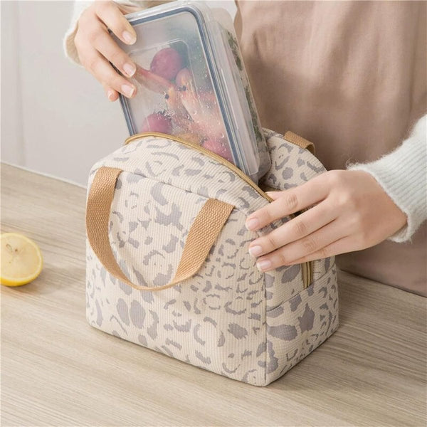 Children's Lunch Bag Reusable For Boys And Girls Mini Insulated 6L Small Picnic Work School Picnics Travel (Beige) Lunchboxes & Bags