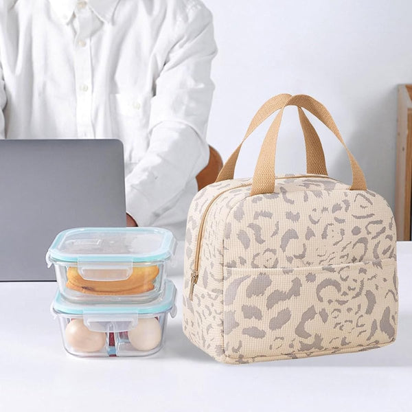 Children's Lunch Bag Reusable For Boys And Girls Mini Insulated 6L Small Picnic Work School Picnics Travel (Beige) Lunchboxes & Bags