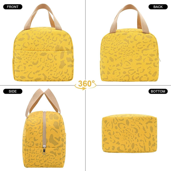 Children's Lunch Bags Reusable For Women And Men Mini Insulated 6L Small Picnic Work School Picnics Travel (Yellow) Lunchboxes & Bags