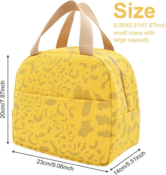 Children's Lunch Bags Reusable For Women And Men Mini Insulated 6L Small Picnic Work School Picnics Travel (Yellow) Lunchboxes & Bags