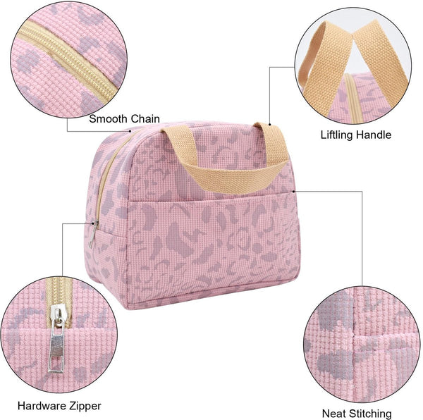 Children's Lunch Bags Reusable For Women And Men Mini Insulated 6L Small Picnic Work School Picnics Travel (Pink) Lunchboxes & Bags