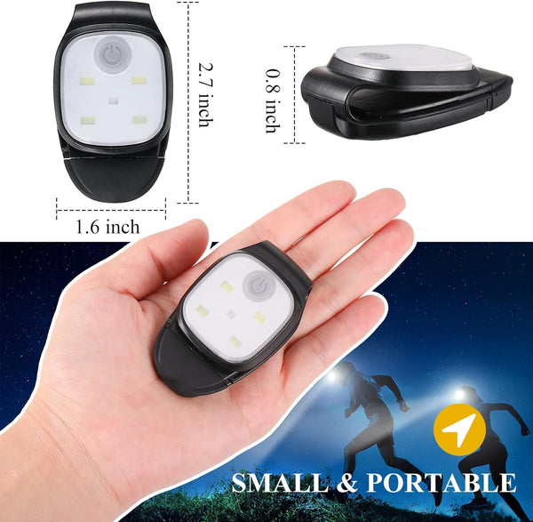 Clip On Outdoor Running Light Led Flashlight Usb Rechargeable Reflective Plastic Safety Accessory For Running/Training/Racing. Safety & Reflective Gea