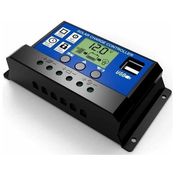 20A Pwm Solar Charge Controller Lcd Usb 12V 24V Solar Power Chargers
