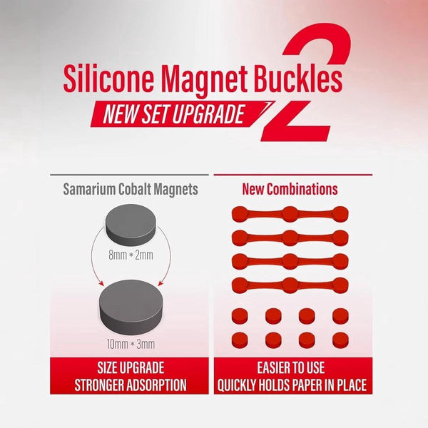 Magnetic Silicone Strips For Airfryers Paper Holders High Temperature Resistant Set Of 2 Fasteners To Secure Parchment Air Fryer Accessories