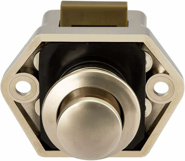 Push Button For Camper Van Locking Shutter Door Camping Rv Motorcycle Caravan 5 Pieces (Nickel) Trailer Parts