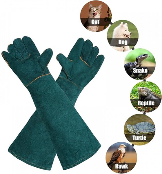 Anti Bite Pet Protective Gloves L Size 60Cm Dog Grooming
