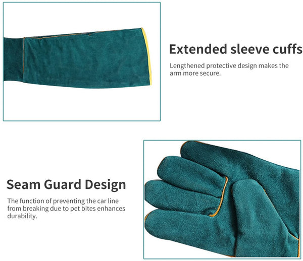 Anti Bite Pet Protective Gloves L Size 60Cm Dog Grooming