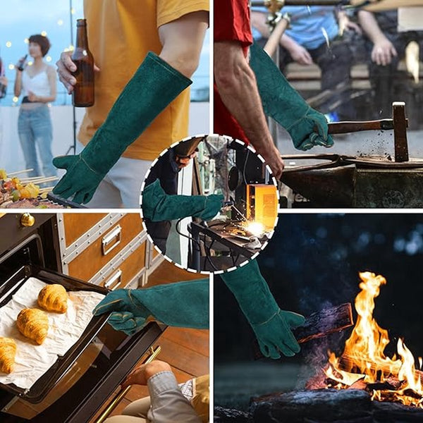 Anti Bite Pet Protective Gloves L Size 60Cm Dog Grooming