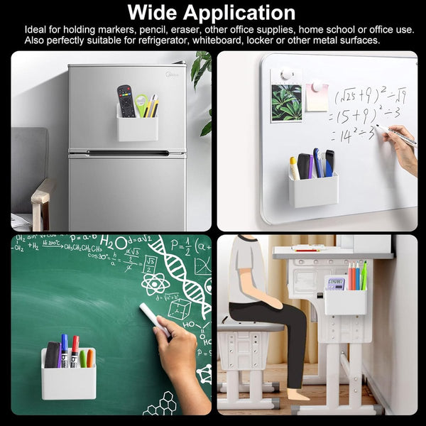 Pen Holder Magnetic Marker For School Whiteboard Storage Pencil Organizer Case Set Of 2 Pen Holders