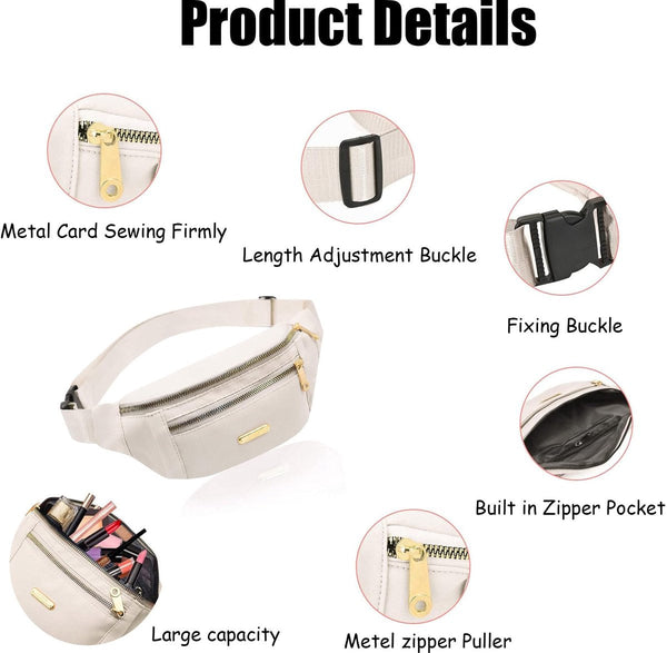 Fanny Pack Travel Wallet Money Belt Men's And Women's Outdoors Hiking Sports Phone Bag Off White Fashion Favorite Travel Wallets