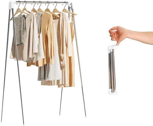 Travel Folding Clothes Hanger Portable Drying Rack Freestanding Indoor Outdoor Balcony Bathroom Tower Wasrek Clothes Hangers