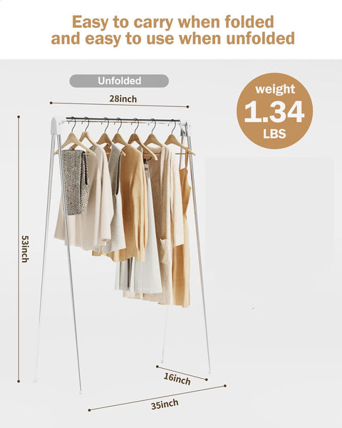 Travel Folding Clothes Hanger Portable Drying Rack Freestanding Indoor Outdoor Balcony Bathroom Tower Wasrek Clothes Hangers