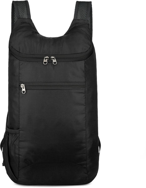 Backpack Women's Men's Foldable Hiking Personalized Outdoor Travel Bag Sports Gym Lightweight (Black ) Rucksacks