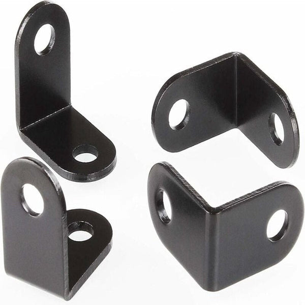 20X Black Metal Corner Brackets 26X26mm L Shape 90 Degree Fasteners Braces & Brackets