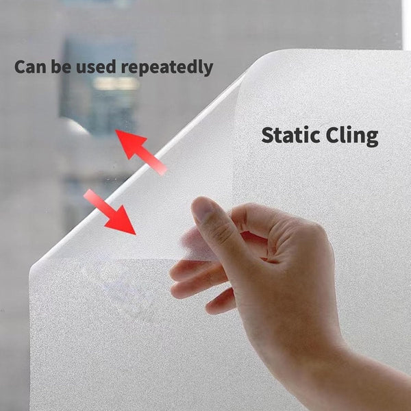 Film Blackout Sun Protection Cloth Sticker 45Cm X 100Cm Privacy Glass Windows Adhesive Window Film