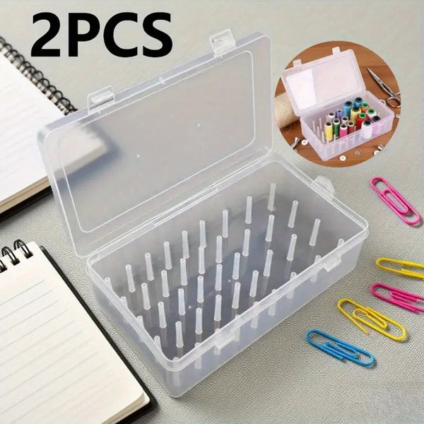 Sewing Thread Storage Box 2 Organizer For Machine And Accessories Diy Kit Basket Other Sewing