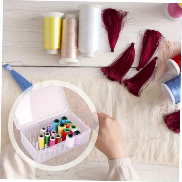 Sewing Thread Storage Box 2 Organizer For Machine And Accessories Diy Kit Basket Other Sewing